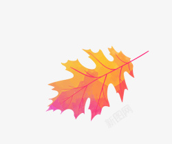 秋季彩色枫叶装饰图案素材