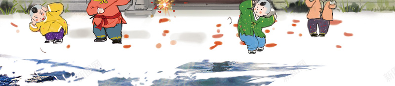 蓝色中国风春节拜年中式庭院背景jpg设计背景_88icon https://88icon.com 蓝色 中国风 春节 拜年 中式庭院 蓝天背景 灯笼 小朋友 喜庆