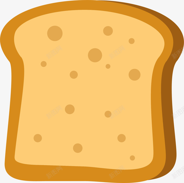 矢量卡通面包片切片png免抠素材_88icon https://88icon.com 食物餐饮 面包片 切片 扁平化 矢量图案 卡通