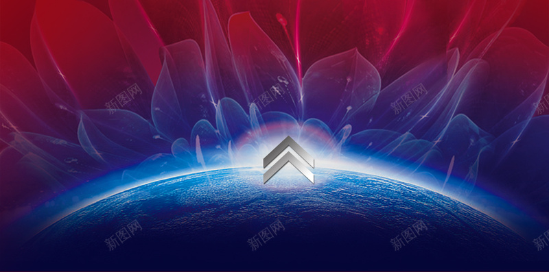 红色背景上的星球H5素材背景psd设计背景_88icon https://88icon.com 红色背景 光晕 大气 星球 渐变 H5素材 PSD背景 炫酷