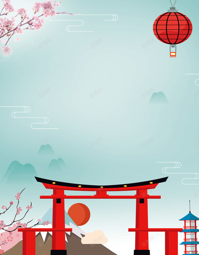 简约樱花花瓣建筑日本扁平灯笼背景素材psd设计背景_88icon https://88icon.com 建筑 日本 樱花 简约 花瓣 扁平 灯笼 背景 素材