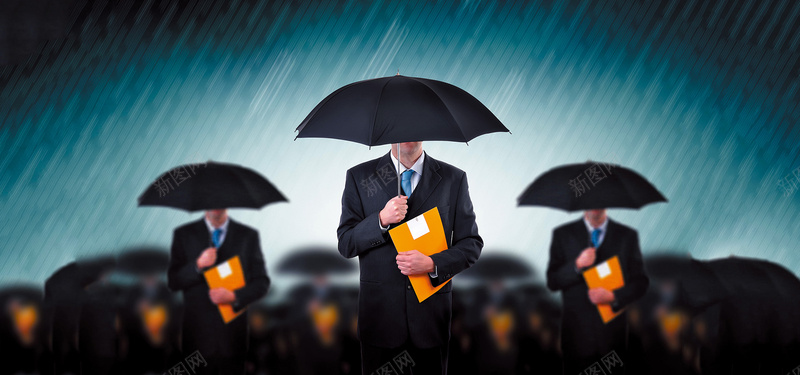 打伞的商务人才高清图片jpg设计背景_88icon https://88icon.com 雨伞 商务人才 商务人士 下雨 商务背景 黄色文件夹 打伞的人 海报banner 科技 科幻 商务