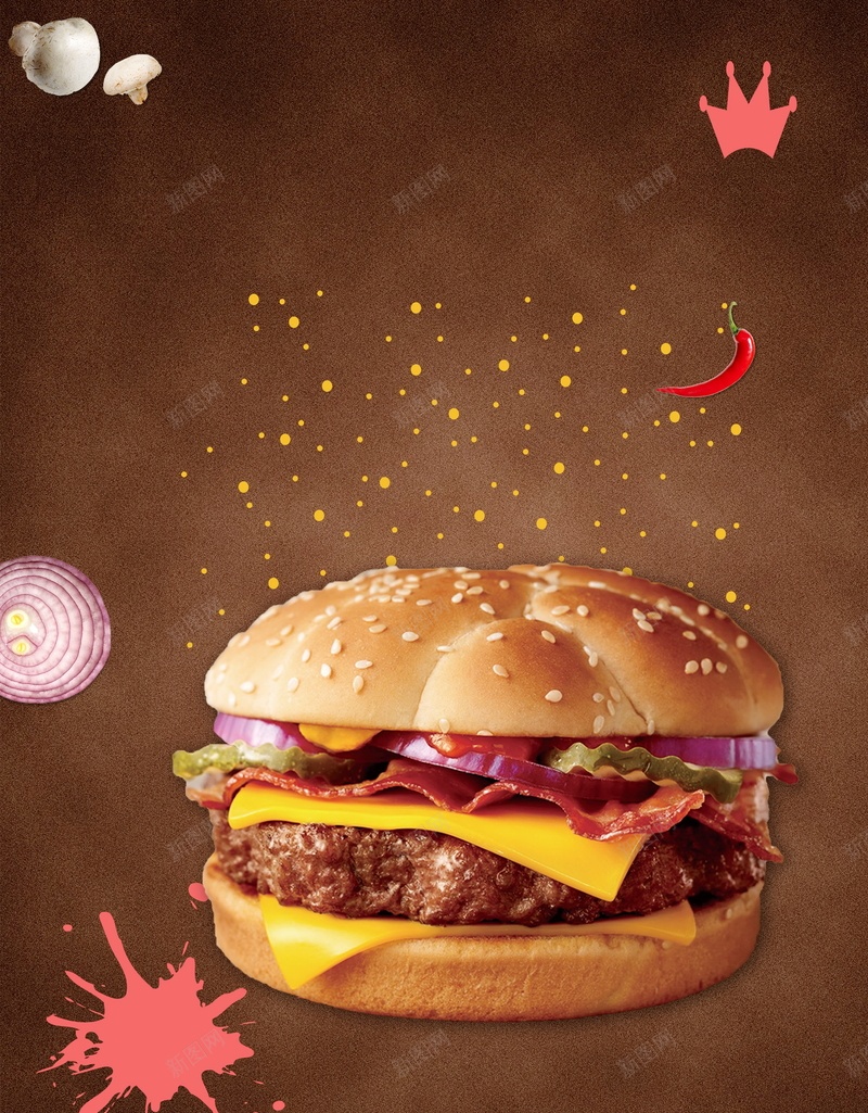 简洁时尚汉堡创意psd设计背景_88icon https://88icon.com 鸡腿汉堡 促销 创意 汉堡 活动 牛肉汉堡 美食 平面设计 分层文件 PSD源文件 150PPI