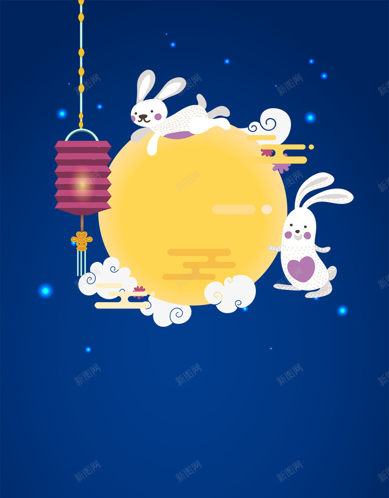 中秋国庆团圆促销H5背景素材psd设计背景_88icon https://88icon.com 中秋国庆 中秋团圆 中秋促销 中秋宣传海报 中国风 手绘 兔子 灯笼