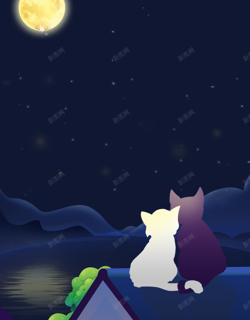 创意插画七夕促销海报背景素材psd设计背景_88icon https://88icon.com 插画海报 牛郎织女 鹊桥相会 七夕节 七夕 农历七夕 七夕情人节 中国传统节日