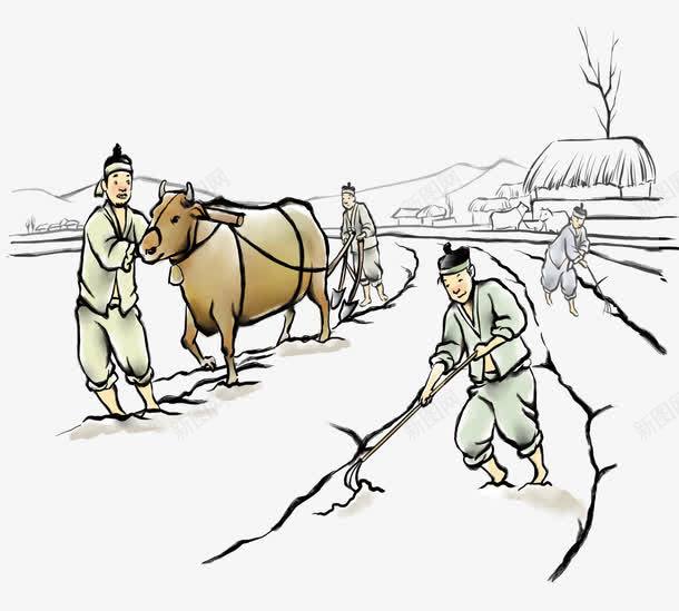 劳动节插画png免抠素材_88icon https://88icon.com 2017劳动节 51劳动节 五一劳动节 劳动人民 劳动光劳 劳动节 古代农夫 古代农耕 古代犁地 撒种 种地 耕地