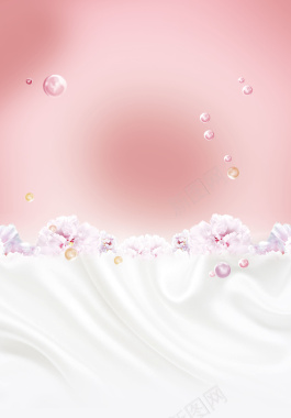 牛奶花瓣海报背景素材背景