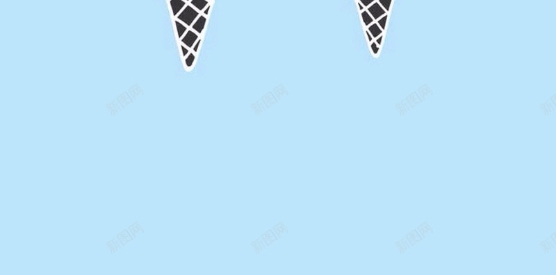 手绘插画文字控文艺H5背景jpg设计背景_88icon https://88icon.com 静物 冰激凌 夏天 蓝色 暑假 H5 h5 卡通 童趣 手绘