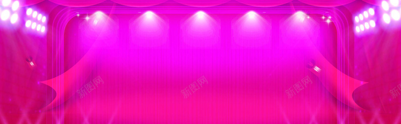 紫色舞台装饰背景背景