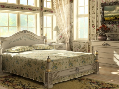 欧式雅致家居卧室装饰设计背景素材背景