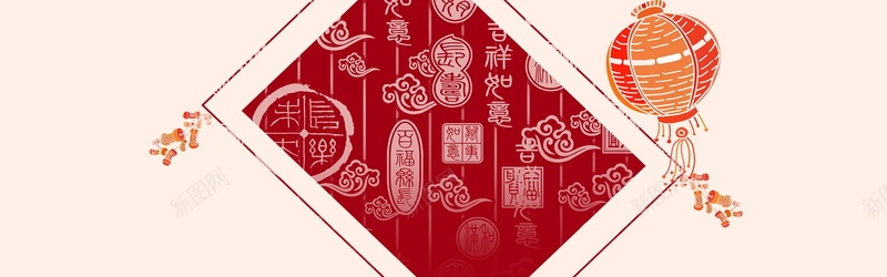 灯笼中国风背景背景