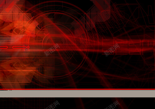 红色时尚创意科技海报背景背景