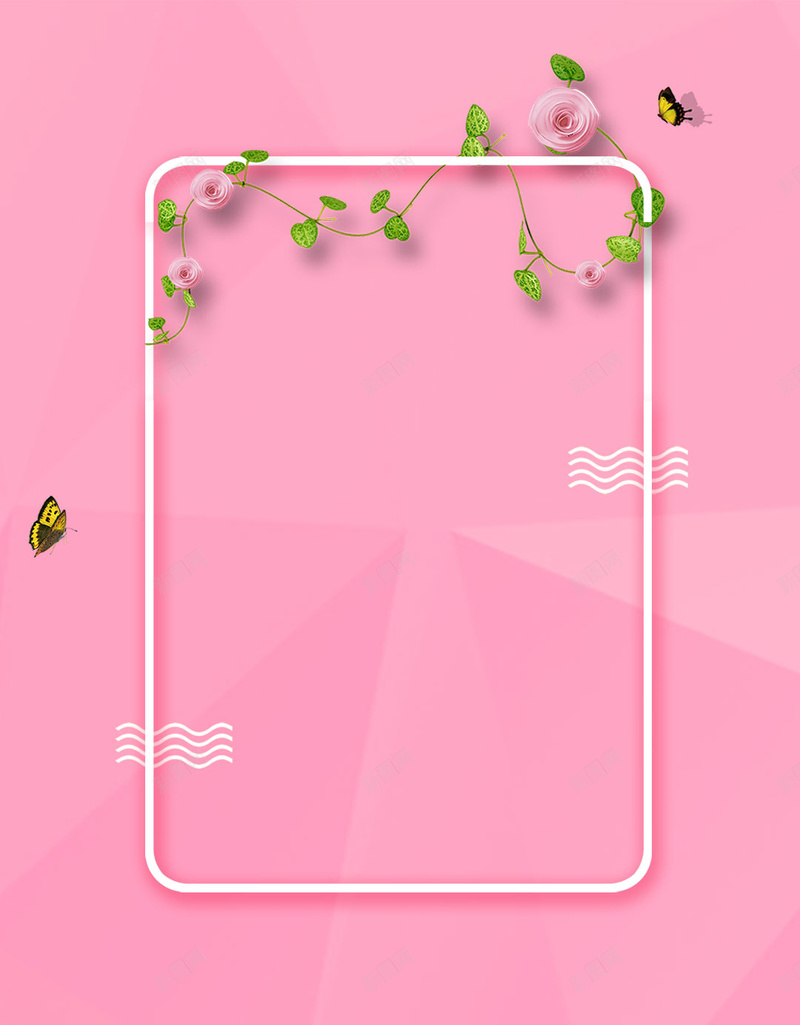 粉色小清新店铺促销PSD分层H5背景素材psd设计背景_88icon https://88icon.com 促销活动 店铺促销 背景素材 小清新 粉色 PSD分层 H5 店铺上新 边框 花 花瓣 树叶 蝴蝶