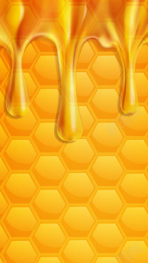 蜂窝上的蜂蜜H5背景背景