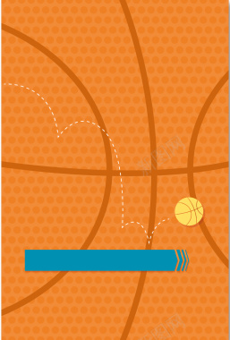 卡通扁平篮球纹理球赛背景素材背景