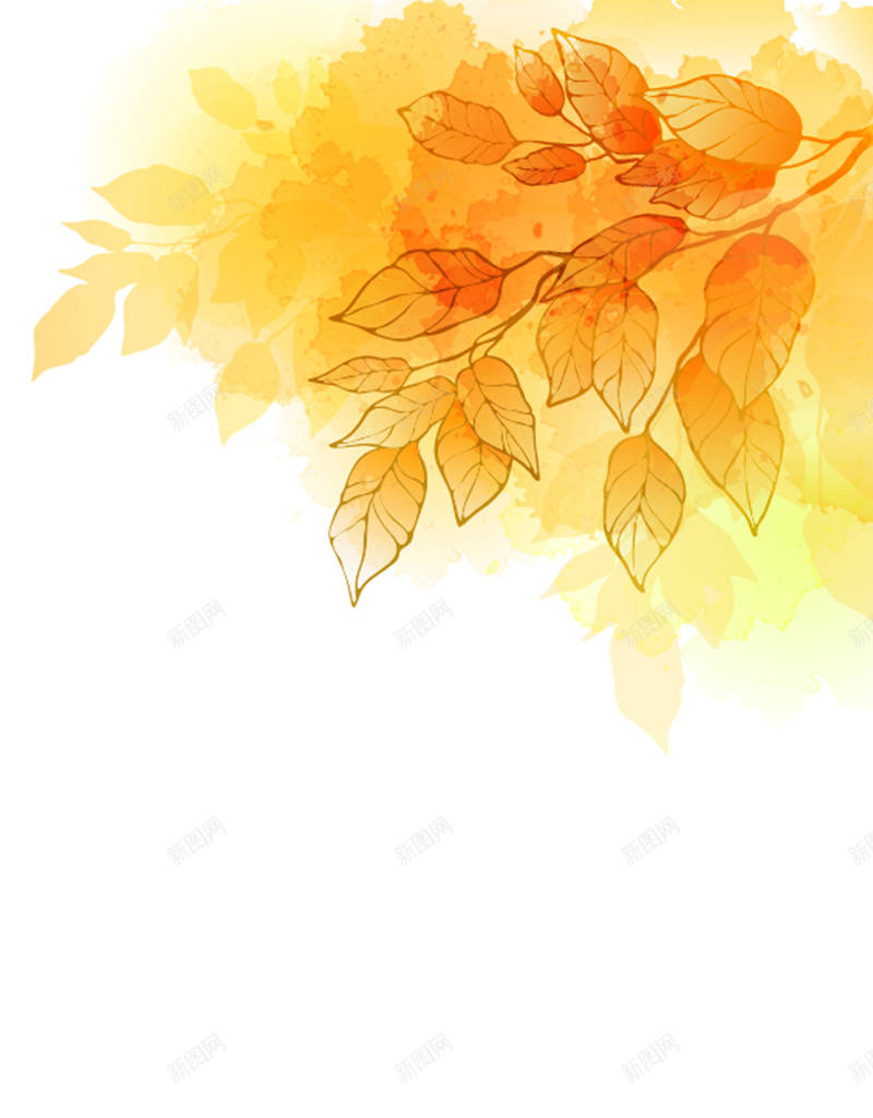 金色的秋天金色的枫叶H5背景jpg设计背景_88icon https://88icon.com 金色的秋天 丰收 喜庆 浪漫 白色 金色的枫叶 卡通 H5背景