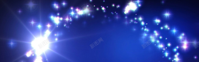 蓝色炫光背景bannerpsd设计背景_88icon https://88icon.com 海报banner 蓝色背景 光点 扁平 炫光 渐变 几何