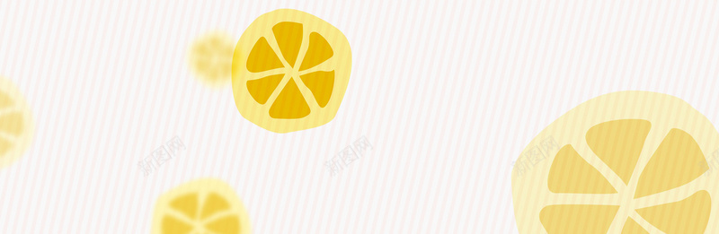 手绘柠檬背景背景