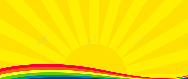 黄色简约放射背景psd设计背景_88icon https://88icon.com 海报banner 放射背景 淘宝背景 简约 黄色 卡通 童趣 手绘