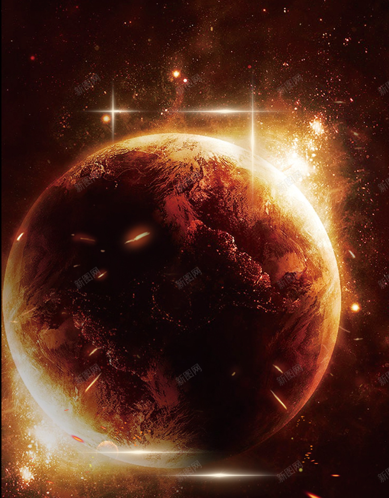 炫酷的星球H5素材背景psd设计背景_88icon https://88icon.com 光线 大气 星球 炫酷 空间 H5素材 PSD背景 宇宙