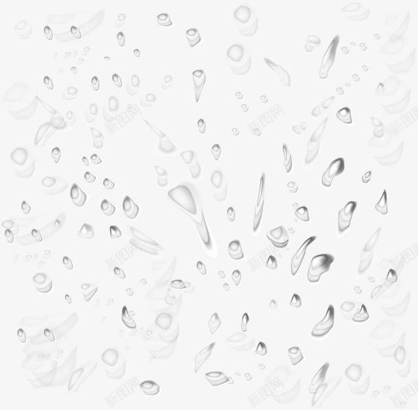 透明水珠效果元素png免抠素材_88icon https://88icon.com 矢量 水滴 玻璃水珠 雨滴 雨水效果