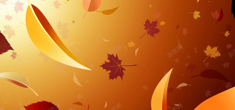 金色叶子飘落图片jpg设计背景_88icon https://88icon.com 海报banner 图片素材 叶子 金色 飘落