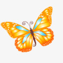 蝴蝶的橙色图标png免抠素材_88icon https://88icon.com butterfly 蝴蝶 orange 橙色 animal 动物