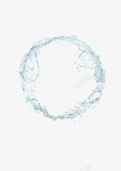 水专辑水珠圆圈水圈效果元素素材
