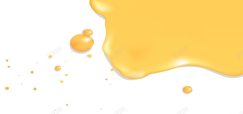 黄色水珠奶油背景背景
