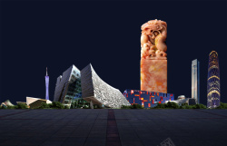 抽象夜空抽象城市背景素材高清图片