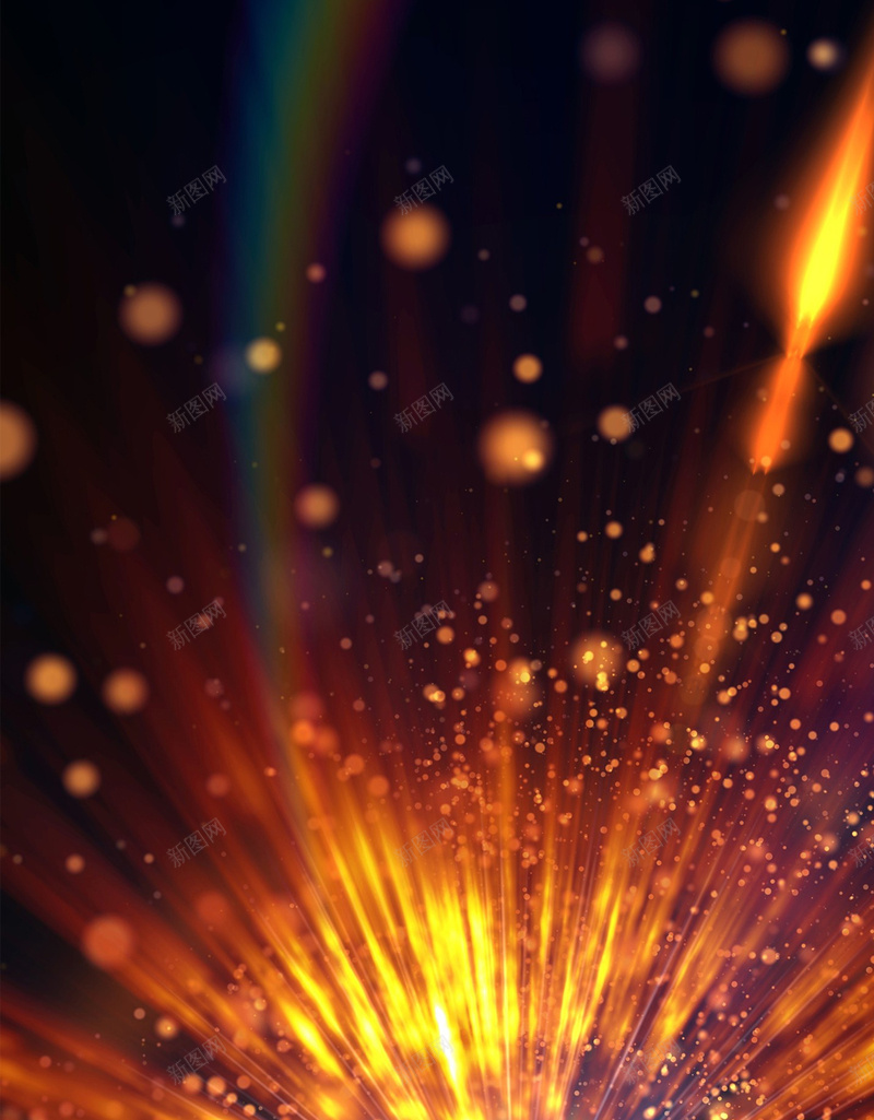 金色光效H5背景jpg设计背景_88icon https://88icon.com 光效 梦幻 浪漫 炫酷 金色 H5背景 H5 h5