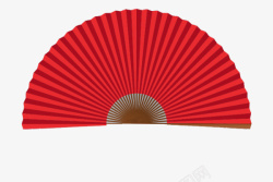 一把红色的扇子素材