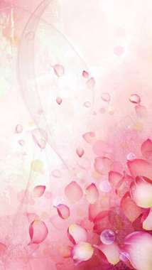 唯美露珠花瓣化妆品海报背景素材背景