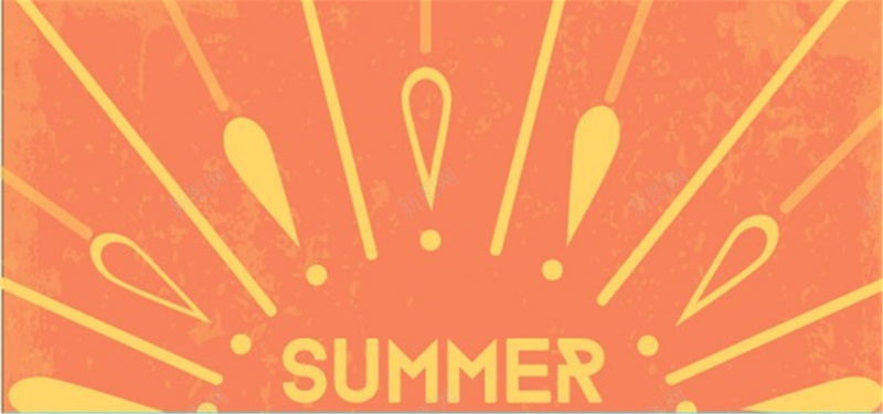 夏日可爱卡通背景jpg设计背景_88icon https://88icon.com 卡通 夏日 放射 橙色 温暖 海报banner 童趣 手绘