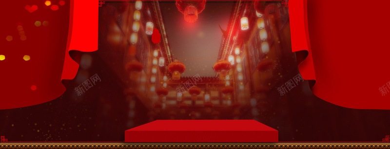 中国红节日背景背景