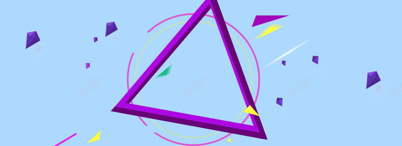 蓝紫色几何图形背景背景