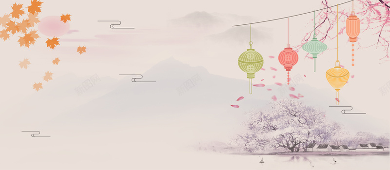 中秋节清新中国风简约背景jpg设计背景_88icon https://88icon.com 中秋节 清新 中国风 简约背景 灯笼 中秋灯笼 中秋矢量背景 秋季 月饼