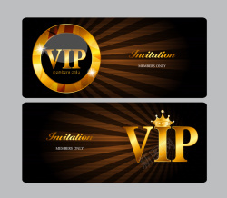 尊贵卡片设计金色尊贵VIP会员卡背景素材高清图片