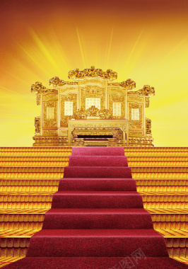 橘黄色阶梯背景素材背景