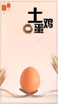 唯美鸡蛋小清新唯美土鸡蛋土特产美食文艺边框高清图片