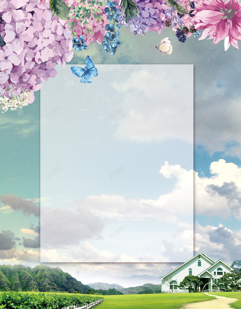 唯美创意别墅房产海报背景素材psd设计背景_88icon https://88icon.com 创意房产广告 别墅 别墅形象 别墅海报 唯美 地产形象 地产海报 意境 拉提琴 洋房海报 花园 花园洋房 花海