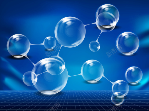 高清细胞元素气泡图片背景