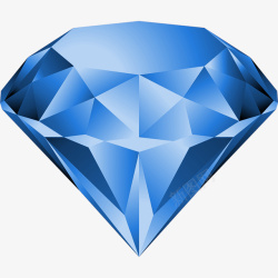 蓝色钻石宝石素材