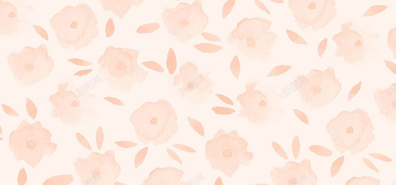 粉色淡彩花朵背景背景