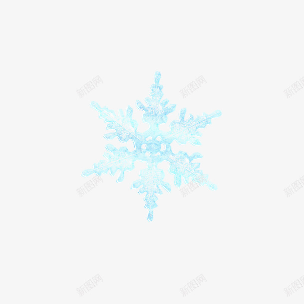 圣诞透明的冰晶雪花png免抠素材_88icon https://88icon.com 雪花 冰晶 透明 蓝色