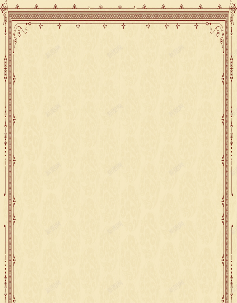 淡黄色背景上的边框H5素材背景psd设计背景_88icon https://88icon.com H5素材 PSD背景 图案 淡黄纯色背景 淡黄色背景 线条 花瓣 装饰 边框