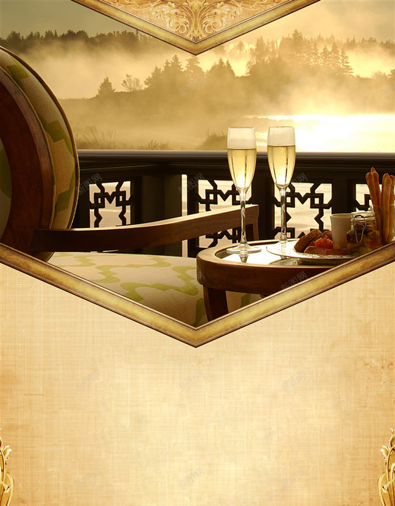 金色休闲静谧的商业地产海报宣传psd设计背景_88icon https://88icon.com 房地产 海报 房地产海报 房地产广告 宣传单页 彩页 大气 生活 简约 安静 静谧 舒适 安详 意境