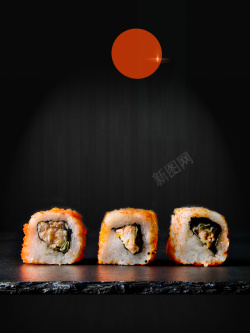 日本商业美食日本料理寿司创意简约商业海报设计高清图片