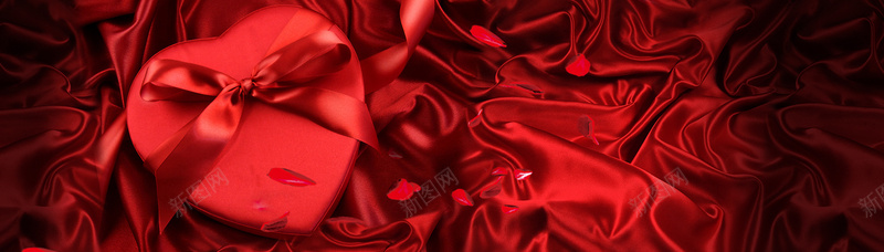 ValentinesDaypsd设计背景_88icon https://88icon.com 情人节海报 情人节礼物 背景素材 红色 绸缎 ValentinesDay 店铺促销 淘宝素材