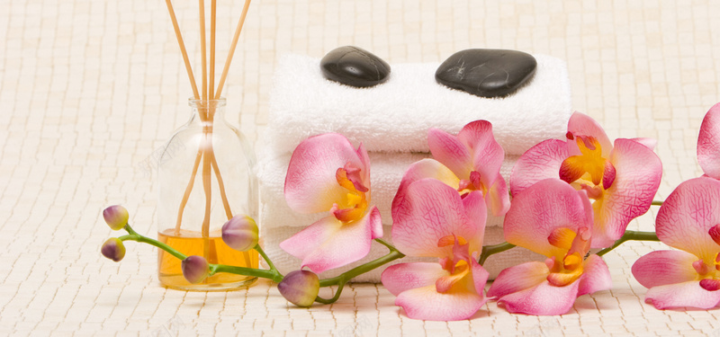 SPA养生背景jpg设计背景_88icon https://88icon.com 海报banner 养生背景 毛巾 简约 花瓣 SPA